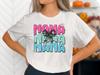 Nana T-Shirt, Colorful Bow Flowers Graphic Tee for Grandmother, Gift, GrandmaBella 3001