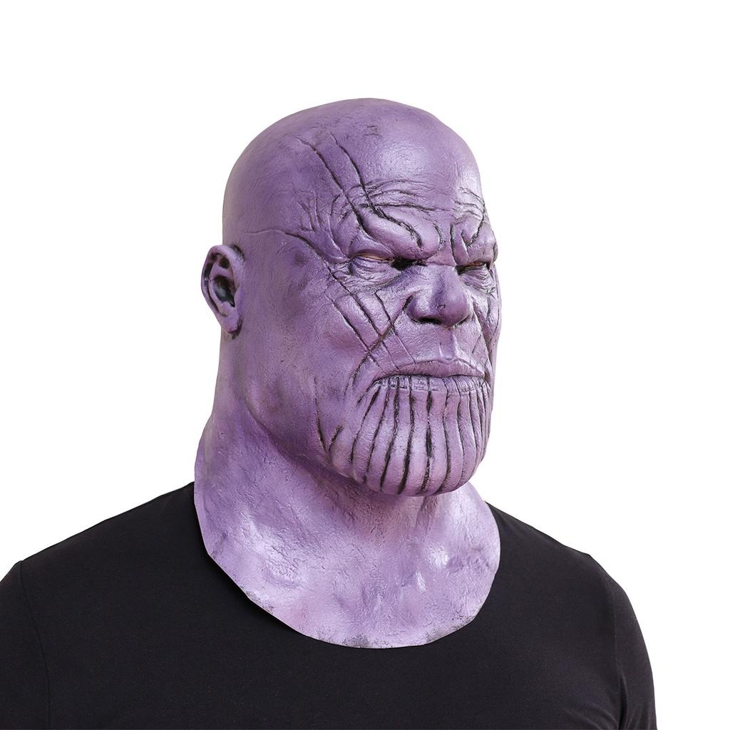 Hochwertige Avengers 4 Endgame Thanos Upgrades Cosplay Maske Latex Vollgesichtshelm für Enthusiasten