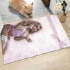 Pink Lace Romance Carpet Rug Soft Washable Antislip Home Living Room Sofa Mats Personalized Christmas Rug