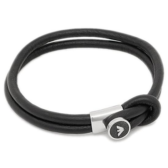 EMPORIO ARMANI Bracelet EGS2212040 Silver/Black [Used]