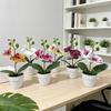Butterfly Orchid Artificial Flower Pot With Realistic 3d Printing For Home Decor And Photography