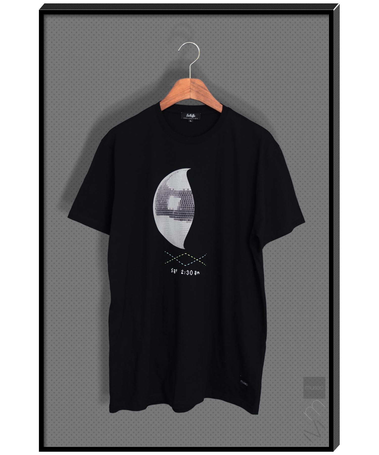 Bellepa Mirror Ball Designer T-Shirt Short Sleeve T-Shirt Black/M