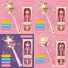 Baguette Magique Étoile de Fée Princesse Lune Avec Lumière et Son Pour la Salle de Jeux des Filles