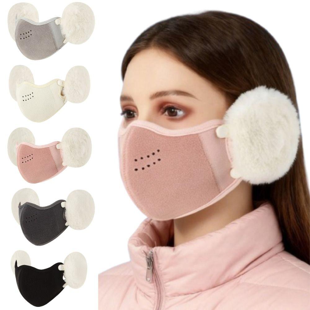 Thermal Ear-Protecting Face Mask Dust-proof Earflap Mask Half Face Mask  Cold Weather