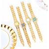 Women Dress Bracelet Watches Clock Relógio Fashion Rhinestone Square Small Dial Steel Band Ladies Watch Elegant