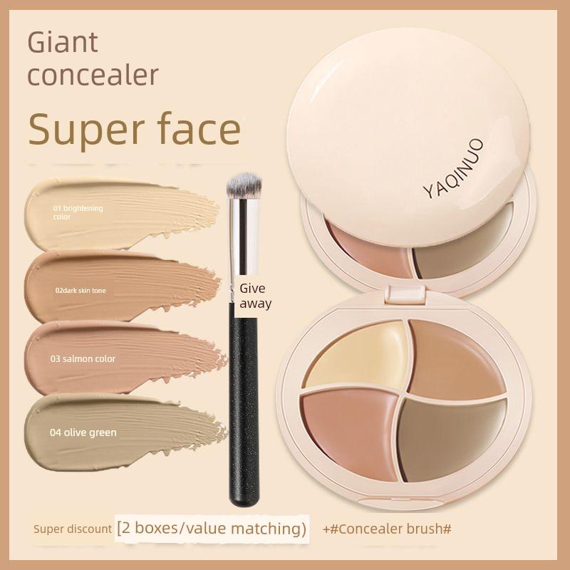 Xiaoyu Haitang Recommends Four-Color Concealer To Cover Dark Circles, Spots, Freckles, Tear Troughs, Moisturizes Without Caking, Suitable for Students