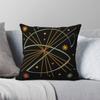 Celestial Space Mirror Square Pillowcase Polyester Linen Velvet Pattern Zip Decorative Pillow Case Sofa Cushion Case