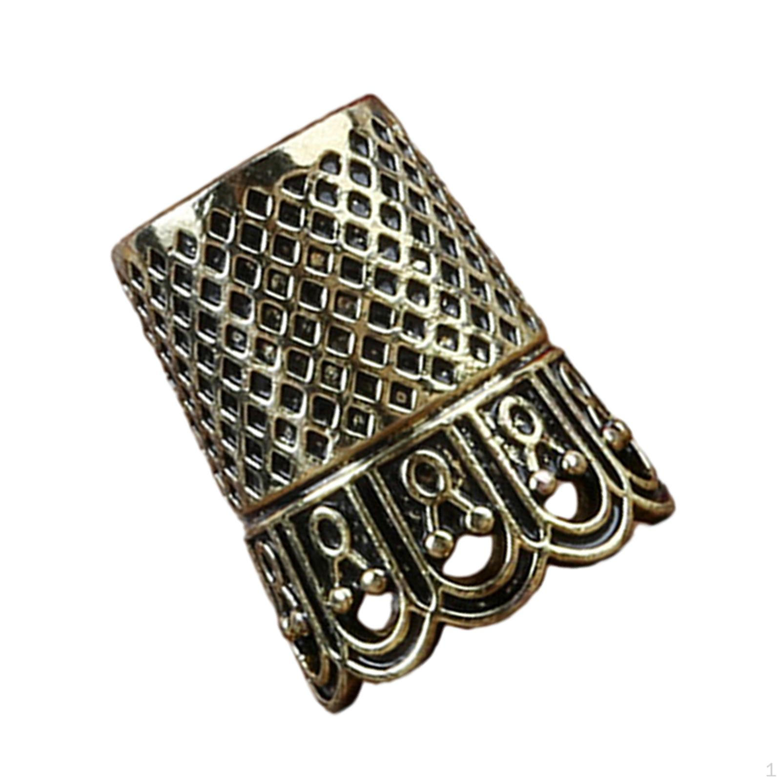 

Прочные напальчники для шитья, набор металлических наперстков премиум-класса для рукоделия Gold