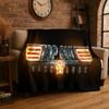 Classic Movie Top Gun Sign Tom Cruise Flannel Blanket Soft Warm Throw Blanket for Bedroom Living Room Bed Travel Picnic Gift