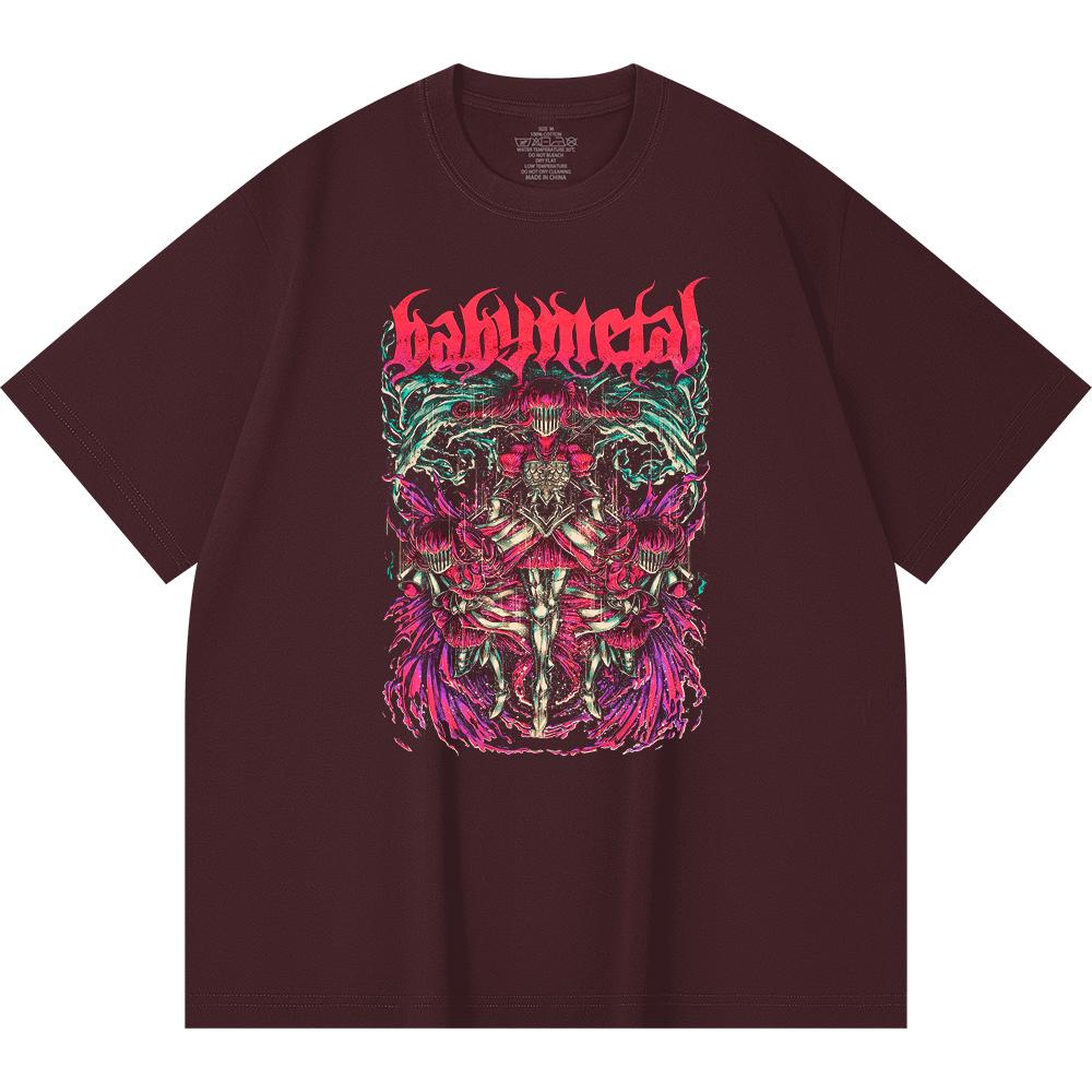 230 Gsm 100% Cotton Heavy Metal T-Shirt Rock Band Popular Music Print Unisex Heavy Cotton T Shirt