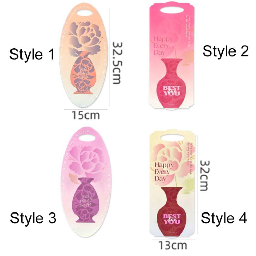 5PCS Hand-Held Single Flower Packaging Box Handbag Flower Paper Bag  Mother's Day