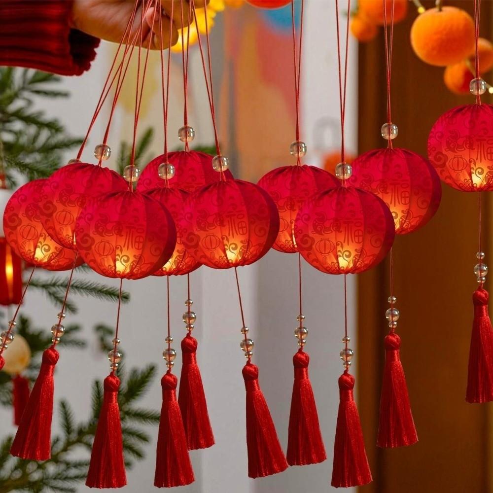 Handmade Chinese Hanging Lanterns Glowing Luminous Small Lanterns  Festival Celebrations