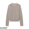 2026 Spring European & American Fashion Lace Trim Knit Cardigan