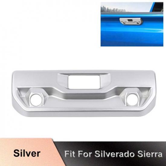 Tailgate Door Handle Cover Trim Shell For Chevy Silverado GMC Sierra 22+Silver