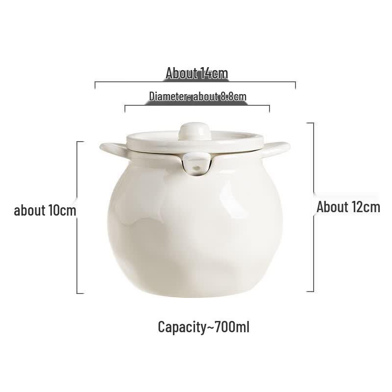 Japanese Ceramic Heat-Resistant Condiment Jar with Lid