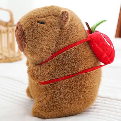 Peluche de Capibara Leap Raupe, Lindo Animal de Peluche, Manzana, 20cm, Regalo