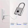Lacăt inteligent cu amprentă digitală, impermeabil, biometric, cu amprentă digitală, fără cheie, lacăt de securitate reîncărcabil prin USB pentru deblocarea casei