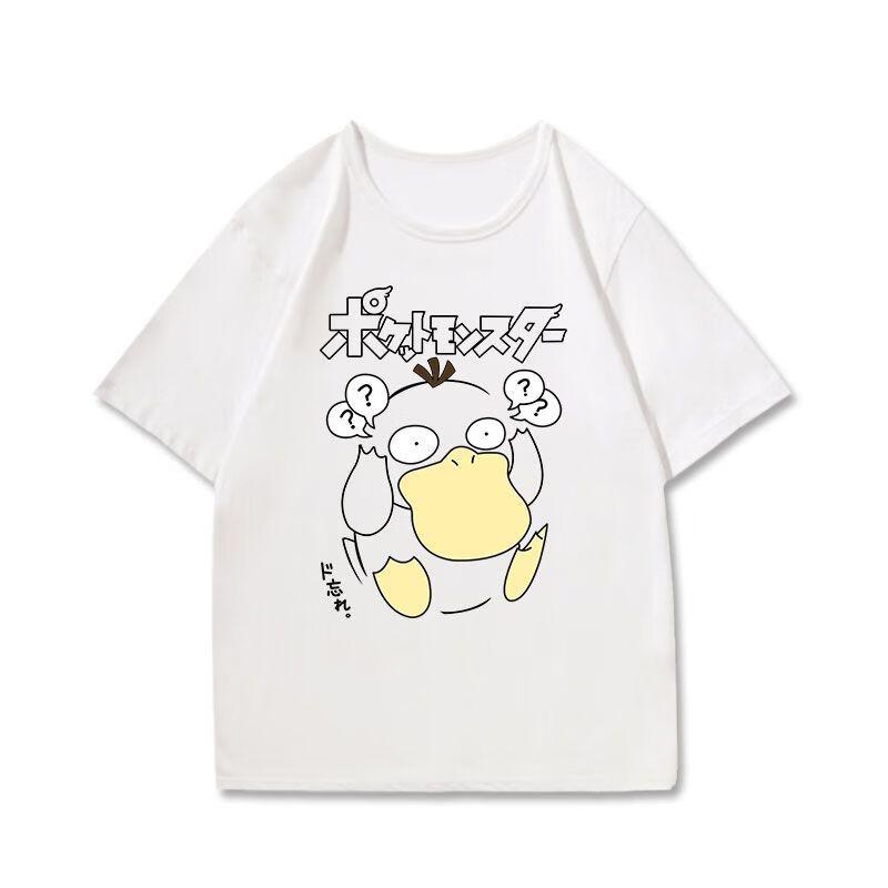 Pokémon Anime Printing Oversized Cotton Tshirt Men and Women Breathable Fashion Leisure Y2K Short Sleeve Summer Tshirt Unisex