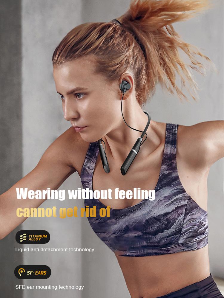 B998 Wireless Bluetooth Headphones Neck Stereo Noise Reduction Universal Sports Earphone Microphone IP65 Waterproof Earbuds BT 5