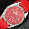 REFURBISHED SEIKO 5 AUTOMATIC 6309A JAPAN MENS VINTAGE RED DIAL WATCH A442324-1