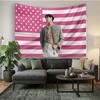 Bang Chan Rosa Bandiera Americana Kpop Stendardo Idol Arazzo Appeso a Parete Poster Perfetto per Decorazione Stanza Studio Giardino Cortile