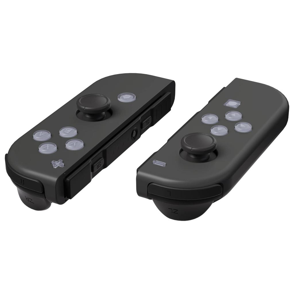 eXtremeRate Controller Jelly Action Face Buttons for Switch Switch OLED Symbols New Hope Gray Joy-Con ABXY, Direction, Home, Capture, + & - Buttons, &