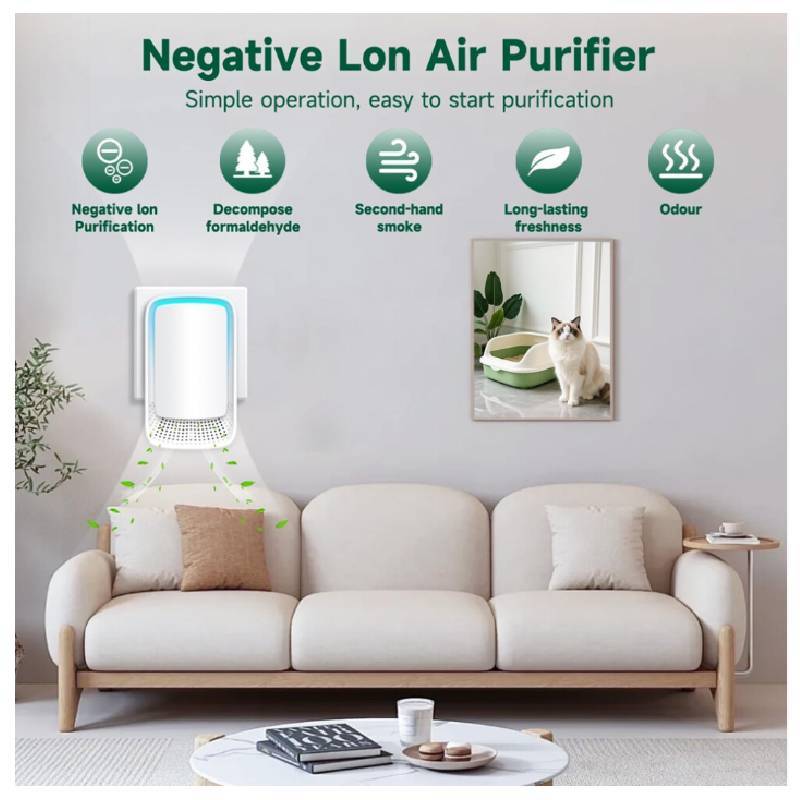 Indoor Air Cleaner With Ion Technology For Allergens And Pet Odors In Office And Home Use