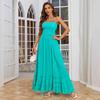 Hot Sale Women's Halter Bohemian Beach Long Dress Cotton Dress Customized
