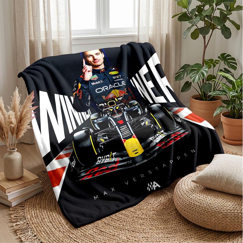Max Verstappen Flanell Fleece Decke Gemütlich Warm Überwurfdecke für Sofa Bett Reise Ganzjahresgebrauch