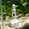 Regalo Creativo per Acquariofili Scheletro Danzante Aeratore per Acquario con Articolazioni Mobili Decorazioni per Acquario di Halloween Pompa ad Aria Dinamica Accessorio