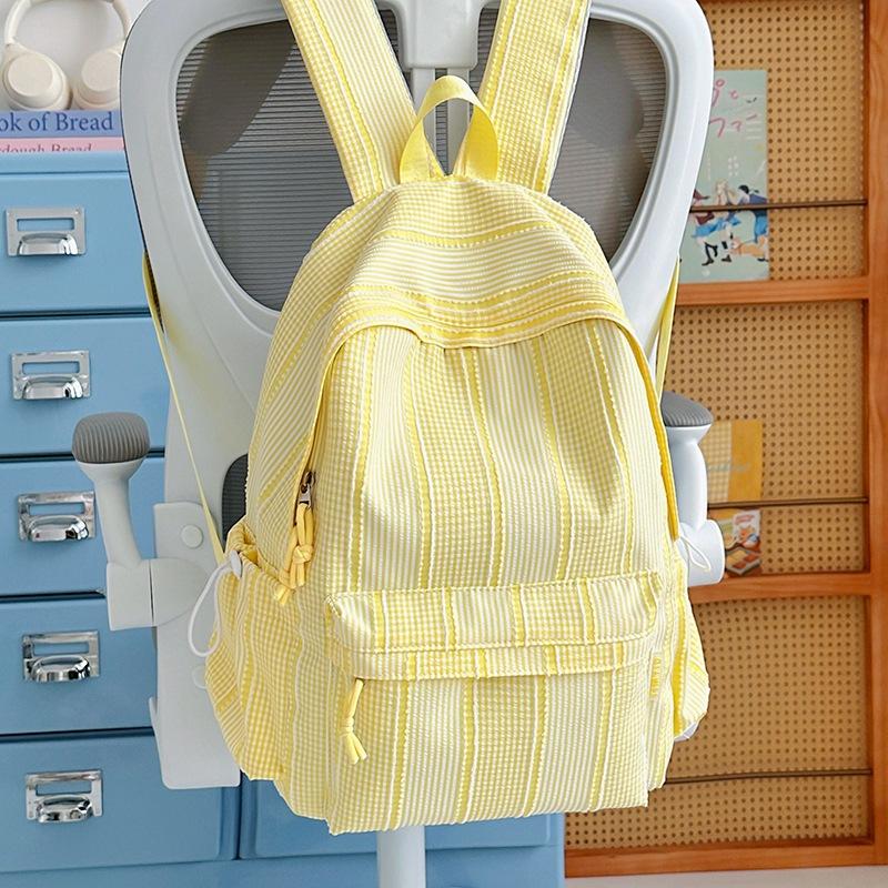 Schoolbag Korean Version Ins College Style Schoolbag for Female Junior High School Students Cute Small Fresh Backpack Large Capacity Casual Backpack