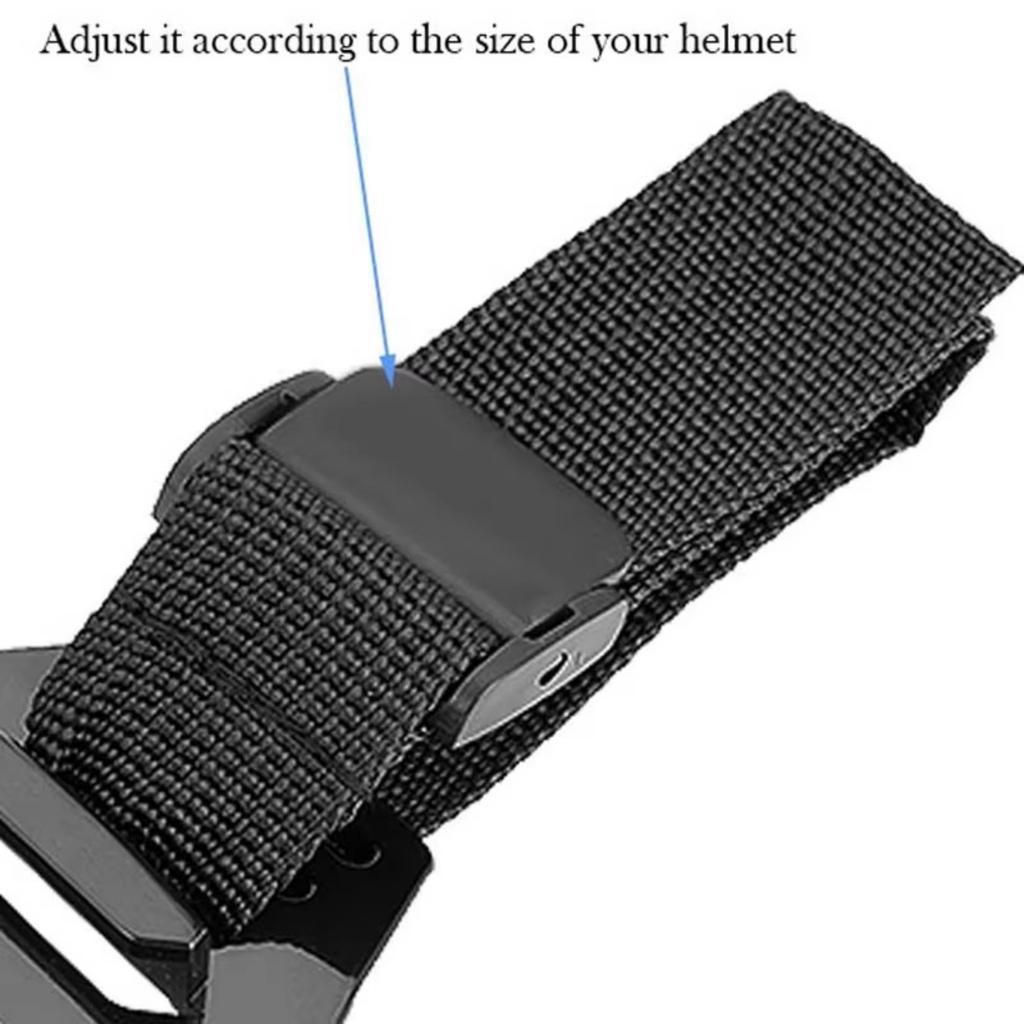 Veilige Gesp Type Helmbanden voor Actiecamera's Antislip Kenmerk voor Fietsen, Springen en Klimmen