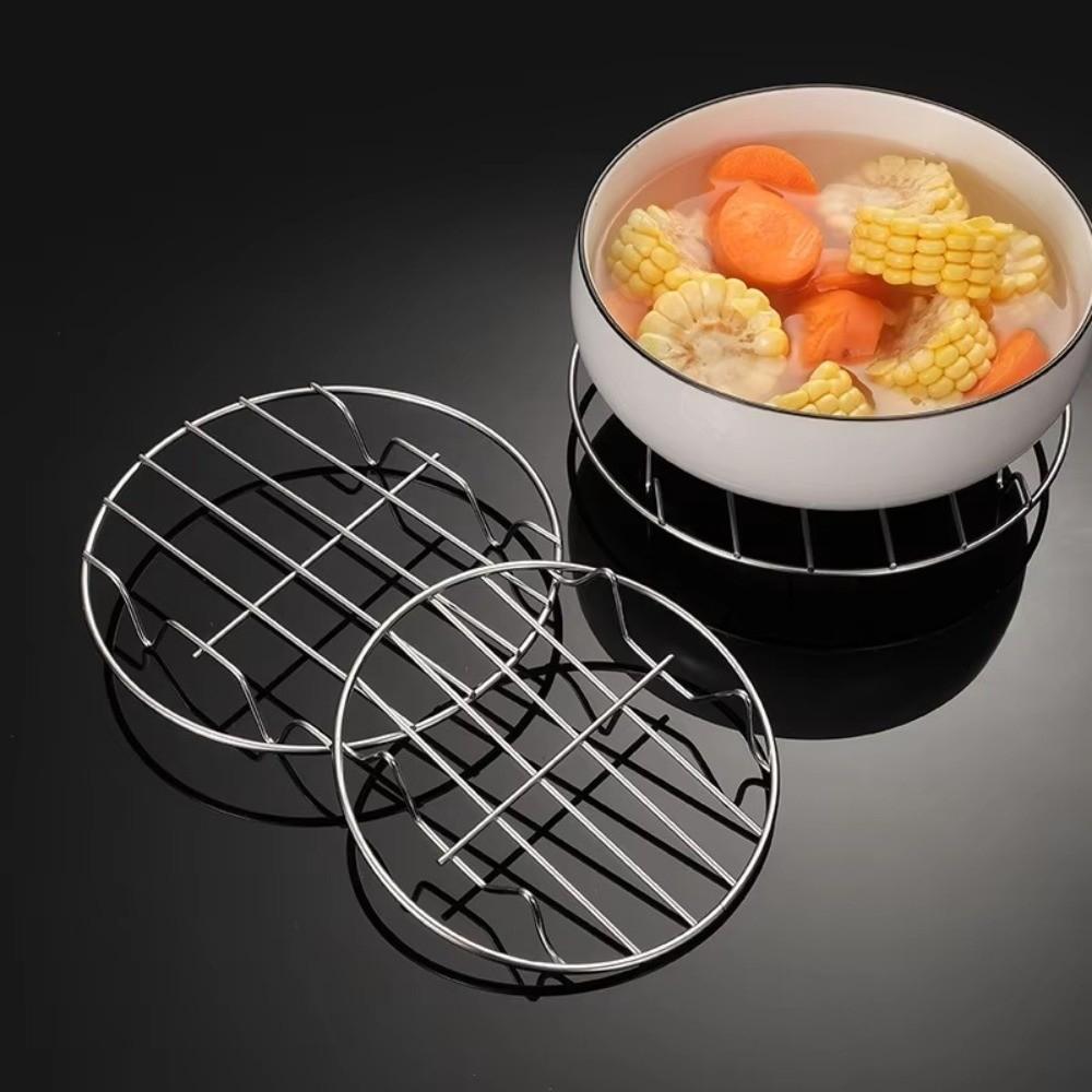 Thicken Stainless Steel Steaming Racks Rust-proof Egg Steaming Tray Food Steamer Shelf  Baking