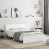 VidaXL Bed Frame with Headboard White 120x200 Cm 3207490