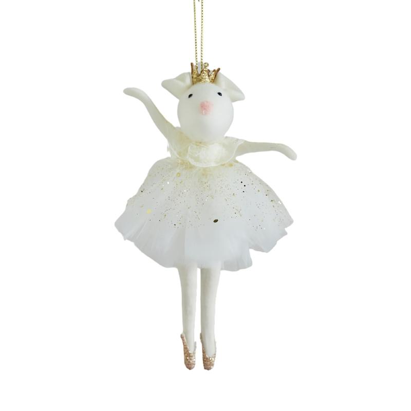 Crowned Angel Hanging Decoration Plush Girl Mouse Doll Pendant For Christmas Decorations