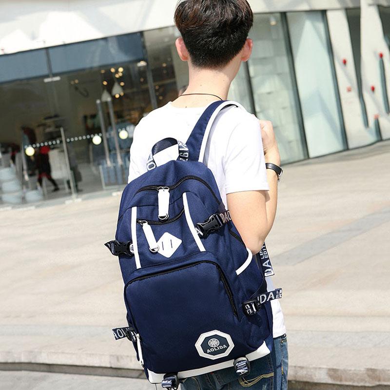 School Backpack Travel Bag for Men Boys Lightweight College Back Pack with Laptop Compartmen Middle Schoolbag Student Bookbag