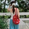 New Summer Hollow Out Knitted Single Shoulder Bag Women Chic Flowers Large Capacity Commuter Tote Bags Casual Underarm Bag