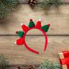 Knitting Christmas Santa Hat Headband Festival Props Hairhoop Family Gathering Headwear Holiday Celebration Headpieces