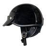 Vintage Half Face Motorcycle Helmet, German Style, Chopper Cruiser, Skull Cap