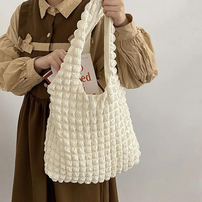 Summer Puff Cloud Sweet Shoulder Bag Fashion Girls Large Capacity Tote Bag