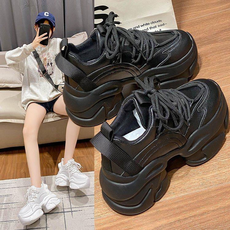 Women's 2025 Autumn Platform Dad Sneakers - Trendy European Style with Height Boost