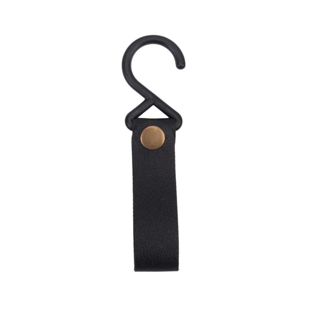 Portable Outdoor Storage Rack with Leather Hooks and Detachable Buckles
