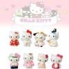 Adorable 8 Piece Hello Kitty Cartoon Figurine Collection Pvc Toy Set For Display