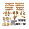 1/14 Scale RC Car Modification Parts Metal Upgrade Set for Hobbyists, Racers Blue