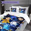 1PC Coraline Pattern Bedding Quilt Set Quilt Cover Pillowcase Home Decoration Birthday Gift (1 * Duvet Cover + 2 * Pillowcase, Without Core)