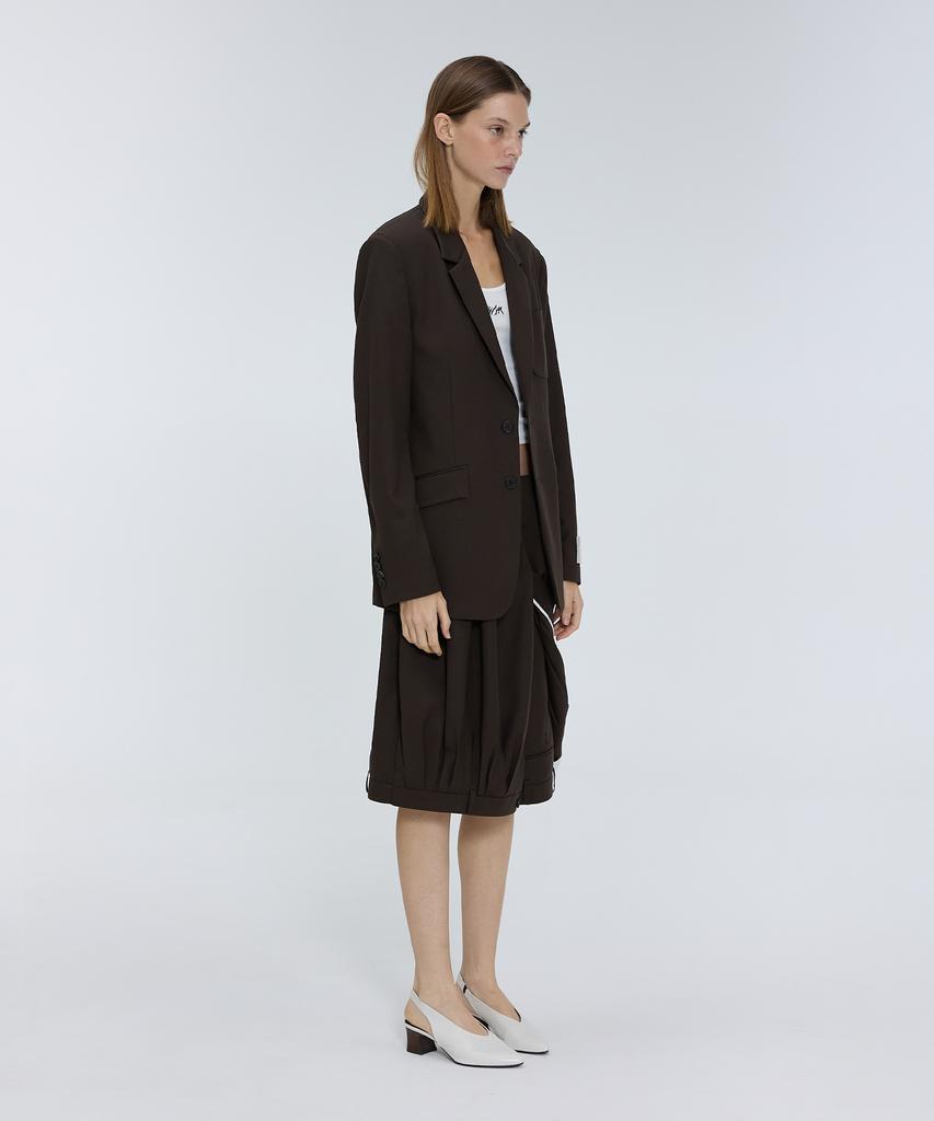 Meuameu Layered Skirt Tuck Pants