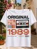 Original Best of 89Legendary Hits Cassette Large 1989 Numbers and Limited Edition Retro Music  Unisex All TShirt