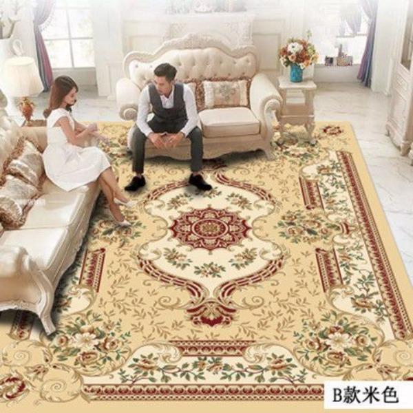 European Style Living Room Carpet Sofa Coffee Table Carpet Large-area Bedroom Bedside Carpet