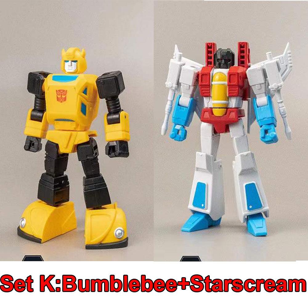 Figuras de Acción YOLOPARK G1 Licenciadas por Hasbro Serie Mini AMK Juguete Transformers Optimus Prime Megatron Bumblebee Soundwave