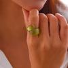 Hars Druppel Ring Meerkleurig Geometrische Vingerring Boho Sieraden Feest Accessoires Dames